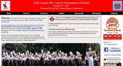 Desktop Screenshot of mchsbandtournament.com