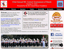 Tablet Screenshot of mchsbandtournament.com